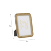 INART ΚΟΡΝΙΖΑ RESIN ΧΡΥΣΗ 13Χ18 (2H)