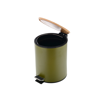 02-15114 ΧΑΡΤΟΔΟΧΕΙΟ OLIVE SERIES SOFT CLOSE 5lt ΛΑΔΙ Μεταλλικό  / bamboo