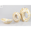 CERAMIC VASE 30X17X35CM WHITE-YELLOW