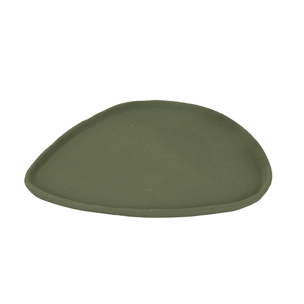 GREEN METAL TRAY 29X52X2CM