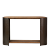 BROWN BLACK WOODE METAL CONSOLE 120X38X76CM