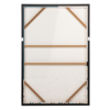 ABST HAND PAINTED BLACK FRAME CANVA 83X5X124