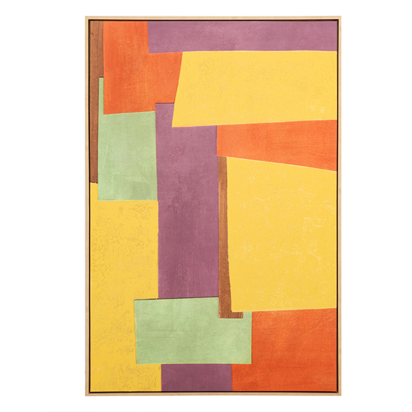 ABSTHAND PAINTED NATURAL FRAME CANVA 83X5X124CM