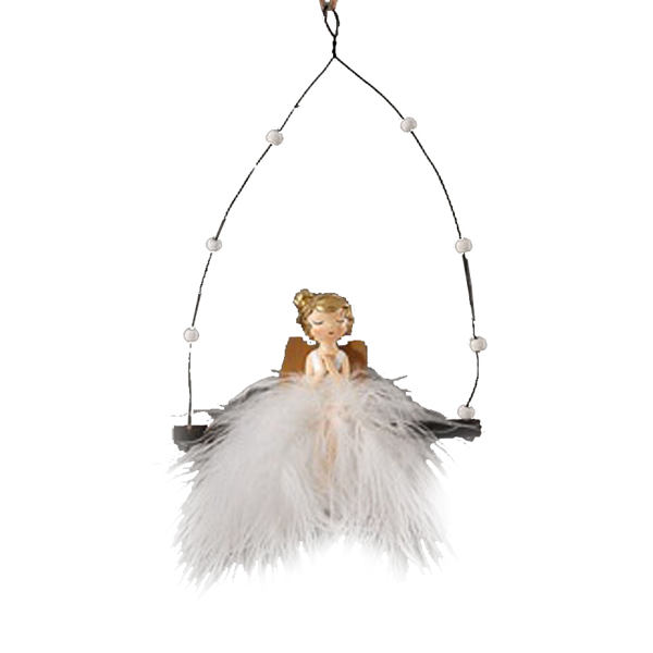 12/144-18cm resin angel ornament