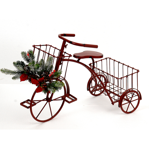 2/2 62cm red bicycle planter