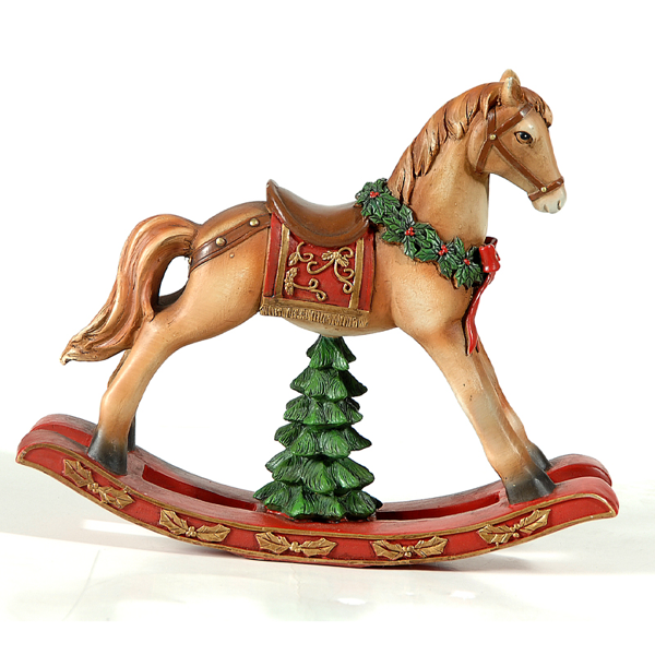 Resin rocking horse 23*16.5*19cm 1-8