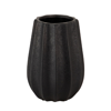 BLACK CERAMIC VASE 19X19X26CM