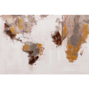 WORLD MAP CANVA WITH FRAME 120X3X80CM