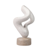 ABSTRACT RESIN DECORATION FIGURE 14X14X28CM ΓΚΡΙ / ΑΣΗΜΙ