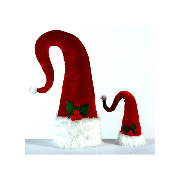 4/8-47cm Red velvet Santa tree top hat