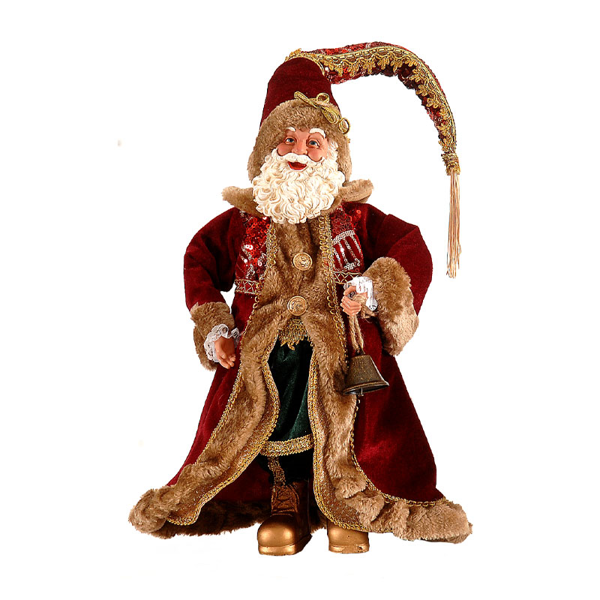 1/6–45cm Red and Gold Santa Stand