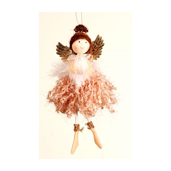 12/360 - 17cm Pink/Gold Fairy Orn