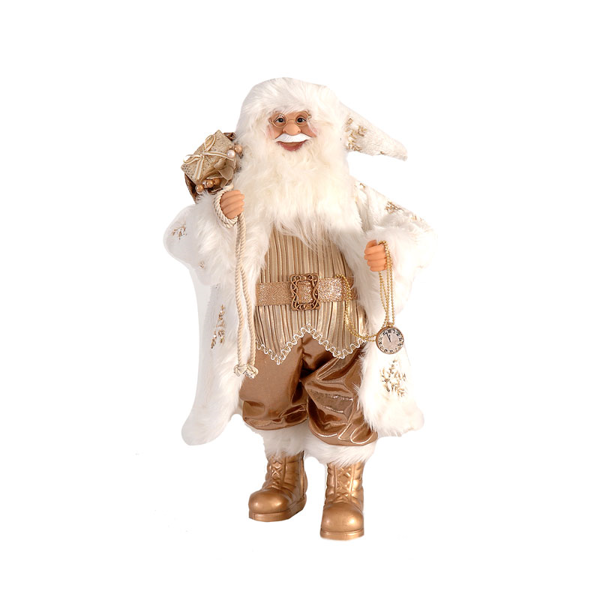 1/2-64cm White/Gold Santa Claus