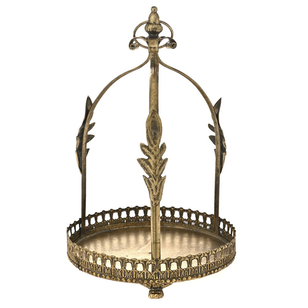 ΧΡΥΣΟΣ ΜΕΤΑΛΛΙΚΟΣ ΔΙΣΚΟΣ ΜΕ ΧΕΡΟΥΛΙ 21.5Χ21.5Χ39ΕΚ