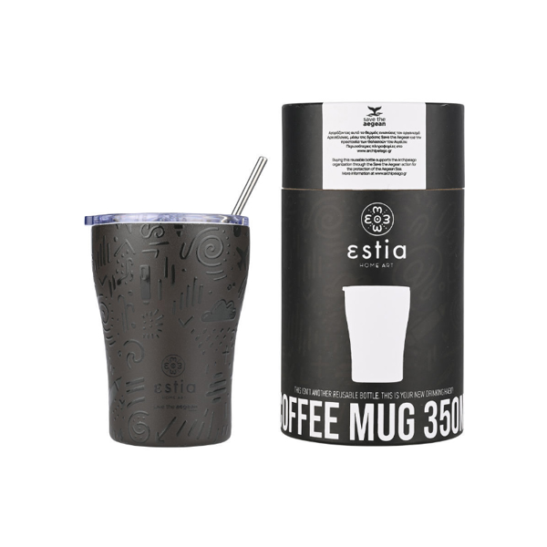 01-22891 COFFE MUG STA 350ML NOIR ECHO