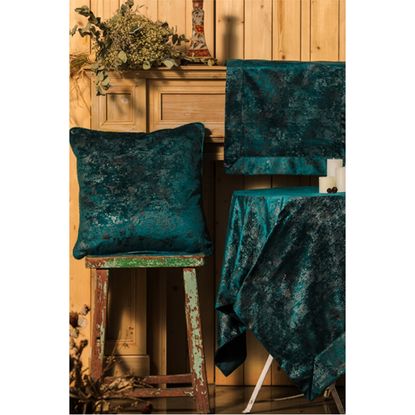 PLS-TB1084 45X160 RUNNER Velvet-Leather petrol