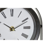 TABLE CLOCK IRON MDF 20X8X22 BLACK