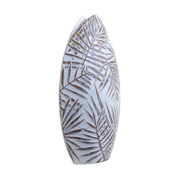 ΒΑΖΟ POLYRESIN ΛΕΥΚΟ/ΜΠΕΖ 24X13X46