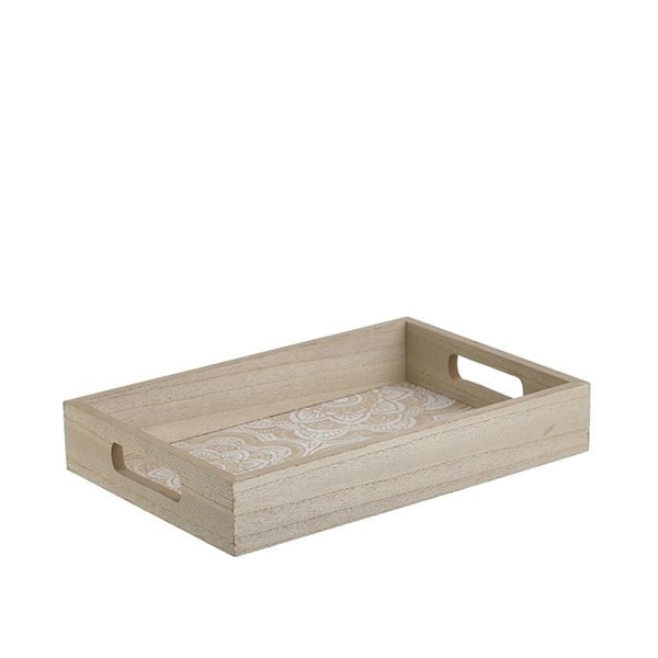 ΔΙΣΚΟΣ ΞΥΛΙΝΟΣ NATURAL/ΛΕΥΚΟΣ 30X20X5