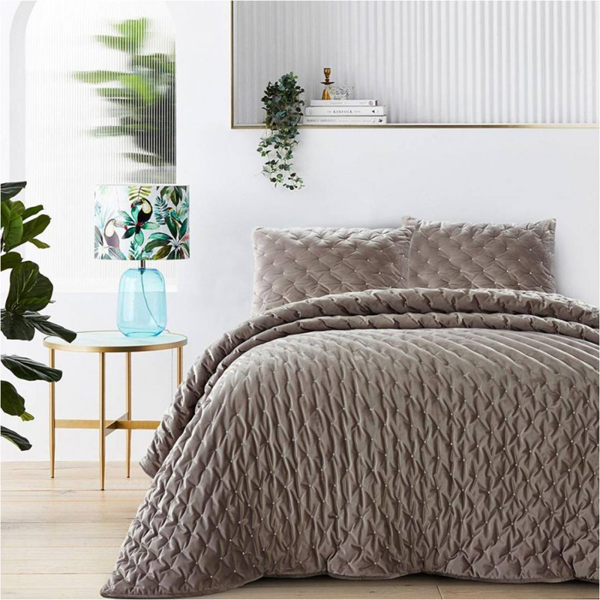 SH-5000-0168 ΠΑΠΛΩΜΑ 220Χ240 luxury velvet cream