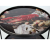 XET-5826 ΜΕΤΑΛΛΙΚΗ 2-ΟΡΟΦΗ ΕΤΑΖΕΡΑ"BAROQUE PRINT",