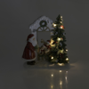 ΠΑΡΑΣΤΑΣΗ XMAS LED RESIN ΛΕΥΚΟ/ΠΡΑΣΙΝΟ/ΚΟΚΚΙΝΟ 22X11X23