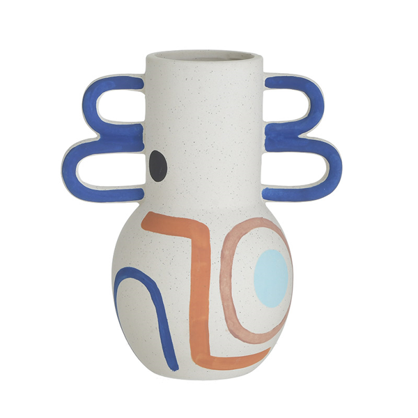 INART ΒΑΖΟ ΚΕΡΑΜΙΚΟ MULTICOLOR 20X14X22