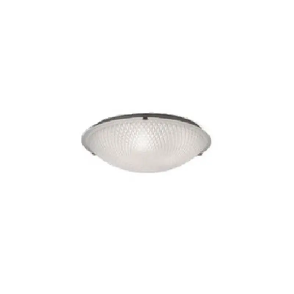 Φωτιστικό Πλαφονιέρα Romvos 2XE27 Max 42W Γυαλί/Χάλυβας Λευκό 400X120