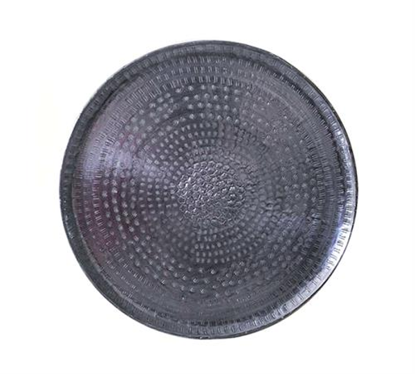 KS131 Σφυρήλατη πιατέλα αλουμινίου, μολυβί ,38cm | ZAROS