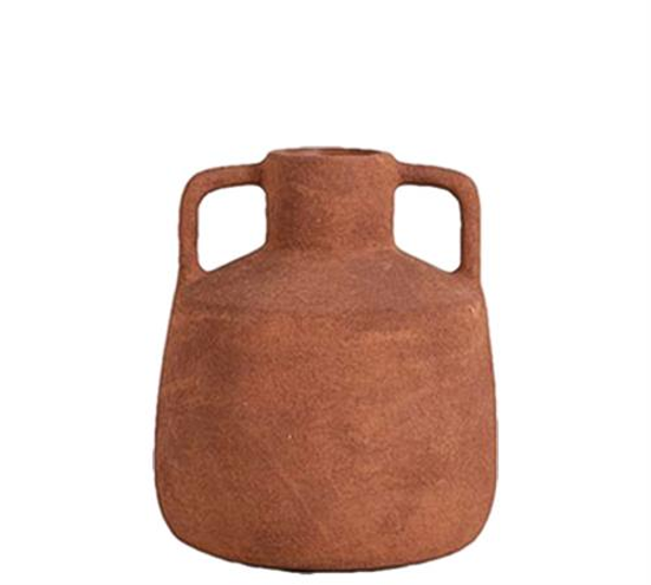  TR109 ΧΕΙΡΟΠΟΙΗΤΟ ΒΑΖΟ TERRACOTTA ΥΔΡΙΑ 17.5CM