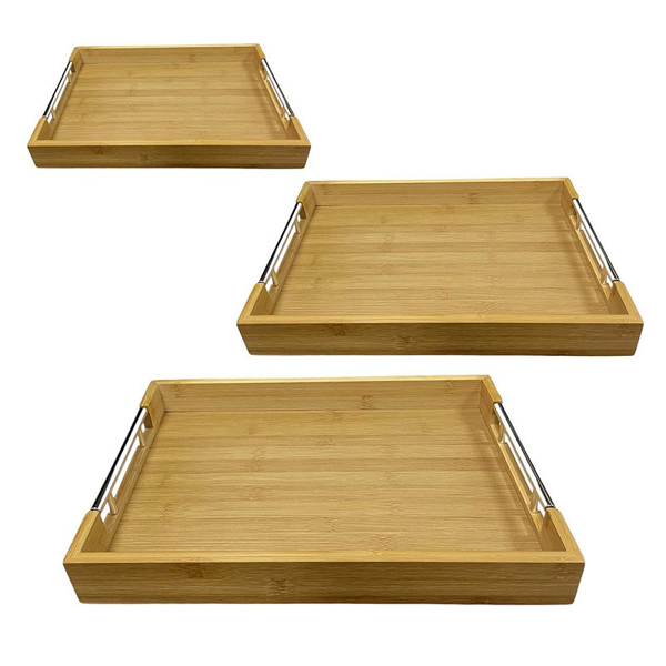 DWMA1004 ΔΙΣΚΟΣ BAMBOO ΠΑΡΑΛ/ΜΟΣ ΣΕΤ3 ΜΕ ΑΣΗΜΕΝΙΑ ΛΑΒΗ 26X38X5/30X41X5/ 33X44X5ΕΚ