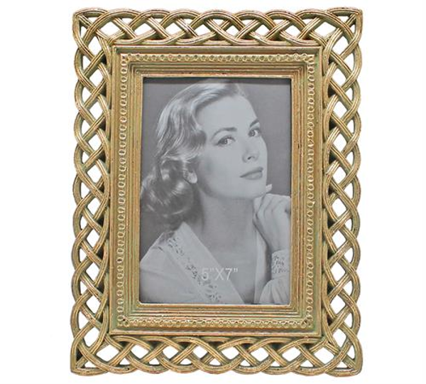 KO189 ΦΩΤΟ/ΘΗΚΗ POLYRESIN 13X18 ΧΡΥΣΗ