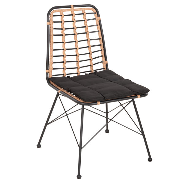 ΚΑΡΕΚΛΑ ΜΕΤΑΛΛΙΚΗ ALLEGRA WICKER 46Χ59Χ83
