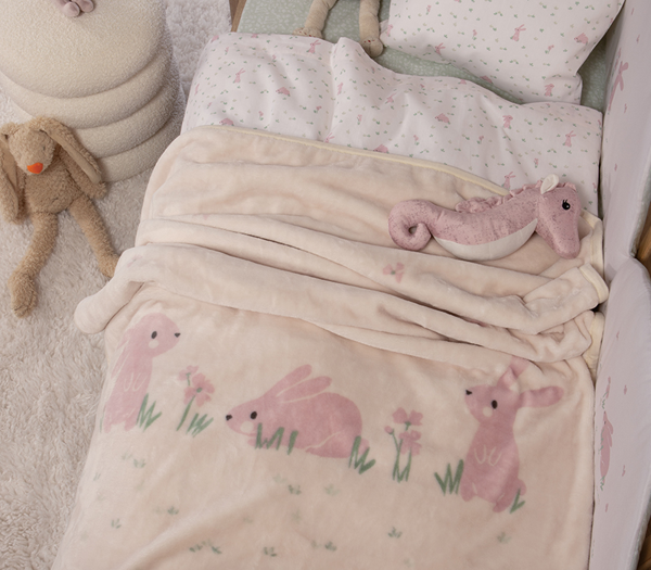 ΒΡΕΦΙΚΗ ΚΟΥΒΕΡΤΑ ΚΟΥΝΙΑΣ COUNTRY BUNNY 100Χ140 NEF-NEF HOMEWARE