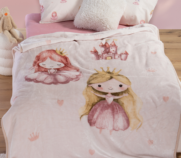 ΠΑΙΔΙΚΗ ΚΟΥΒΕΡΤΑ OUR PRINCESS 160Χ220 NEF-NEF HOMEWARE