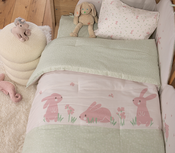 ΒΡΕΦΙΚΟ ΠΑΠΛΩΜΑ COUNTRY BUNNY 110Χ140 NEF-NEF HOMEWARE