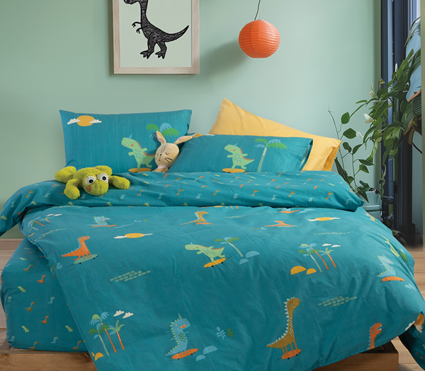 ΠΑΙΔΙΚΑ ΣΕΤ ΣΕΝΤΟΝΙΑ ΜΟΝΑ DINOS ON WHEELS 170Χ260 NEF-NEF HOMEWARE