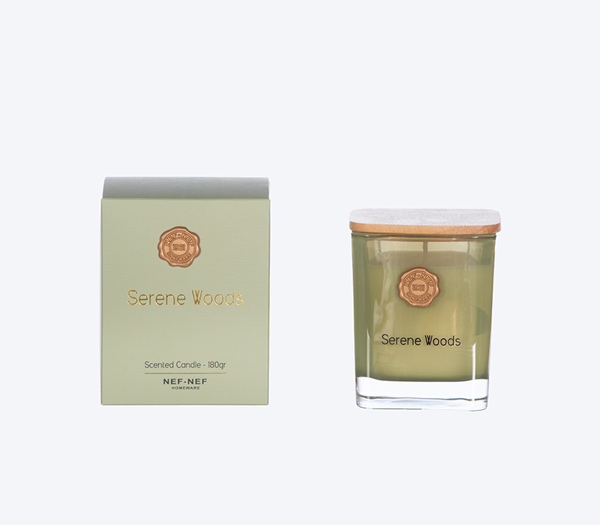 ΑΡΩΜΑΤΙΚΟ ΚΕΡΙ SERENE WOOD 180gr NEF-NEF HOMEWARE