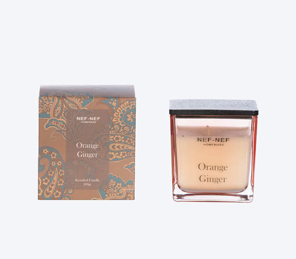 ΑΡΩΜΑΤΙΚΟ ΚΕΡΙ ORANGE GINGER 25 200gr NEF-NEF HOMEWARE