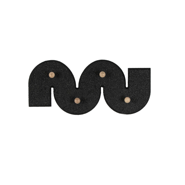 ΚΡΕΜΑΣΤΡΑ ΤΟΙΧΟΥ 4Θ ΜΑΥΡΗ ΞΥΛΙΝΗ CEMENT LOOK 40X4X18cm