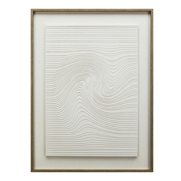 ΠΙΝΑΚΑΣ ΣΕ 3D ΚΑΜΒΑ ΛΕΥΚΟΣ PVC/MDF 60Χ80ΕΚ