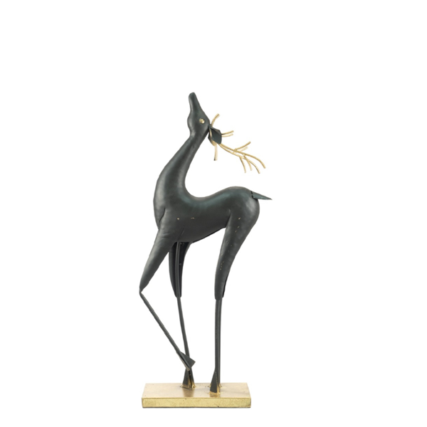 ΧΡΙΣΤΟΥΓΕΝΝΙΑΤΙΚΟΣ ΤΑΡΑΝΔΟΣ ΜΕΤΑΛΛΙΚΟΣ ΧΡΥΣΟΣ ΜΑΥΡΟΣ ΣΕ ΒΑΣΗ 24,5Χ10Χ55,5ΕΚ