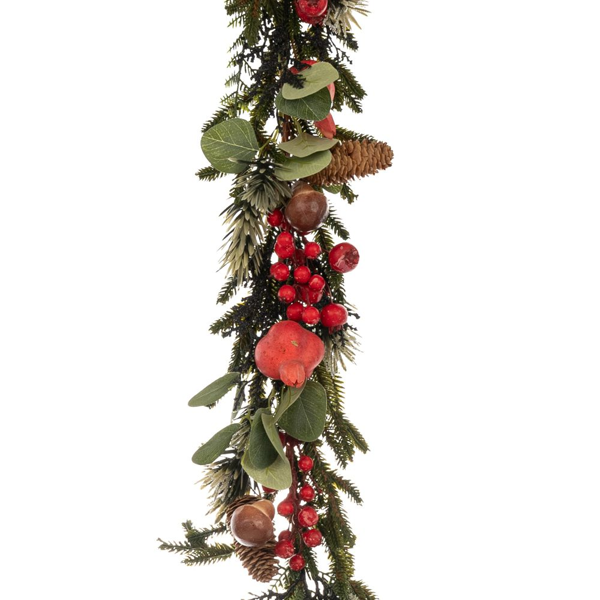 ΠΡΑΣΙΝΗ ΓΙΡΛΑΝΤΑ ΜΕ ΡΟΔΙ ΜΑΝΙΤΑΡΙΑ ΜΟΥΡΑ ΚΑΙ ΚΟΥΚΟΥΝΑΡΙ 180ΕΚ