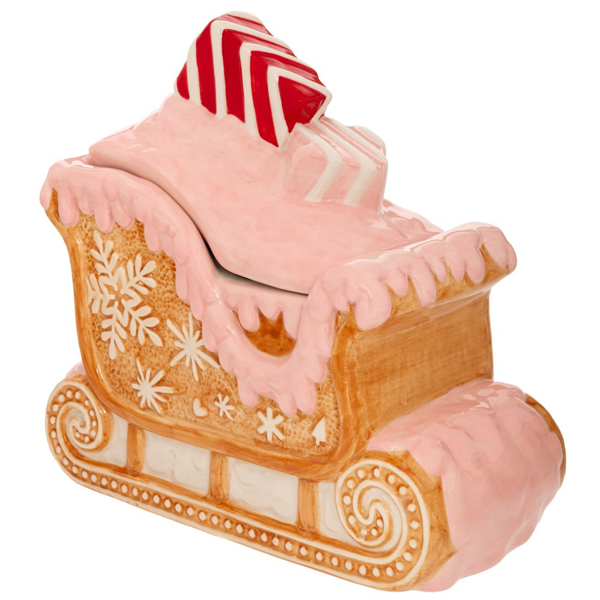 GINGERBREAD ΚΕΡΑΜΙΚΗ ΜΠΙΣΚΟΤΙΕΡΑ ΣΕ ΣΧΗΜΑ ΕΛΚΗΘΡΟ 25Χ13Χ24ΕΚ