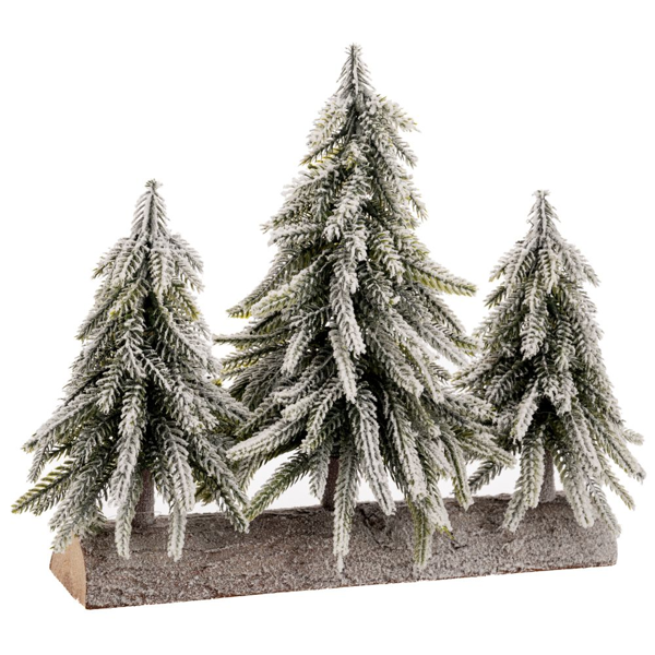 ΤΡΙΠΛΟ ΧΙΟΝΙΣΜΕΝΟ ΔΕΝΤΡΑΚΙ ΣΕ ΞΥΛΙΝΗ ΒΑΣΗ 28Χ26ΕΚ