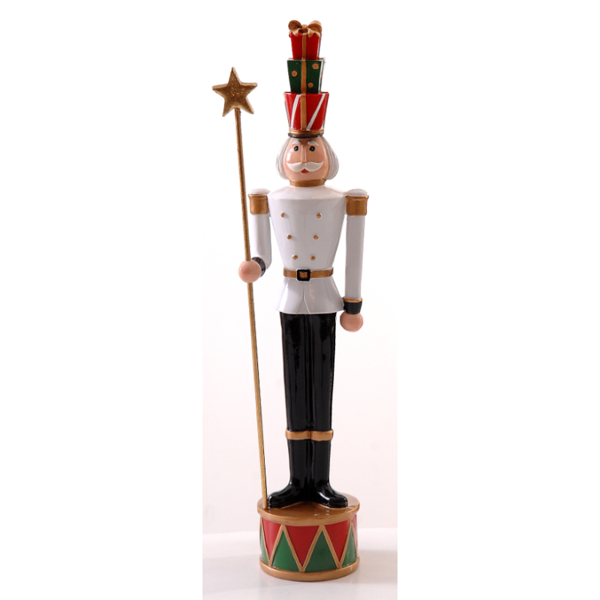 2/8-45cm Polyresin soldier w/star