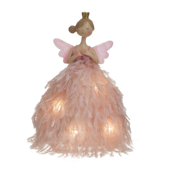 ΑΓΓΕΛΟΣ LED ΥΦΑΣΜΑΤΙΝΟΣ ΡΟΖ 12Χ11Χ23.