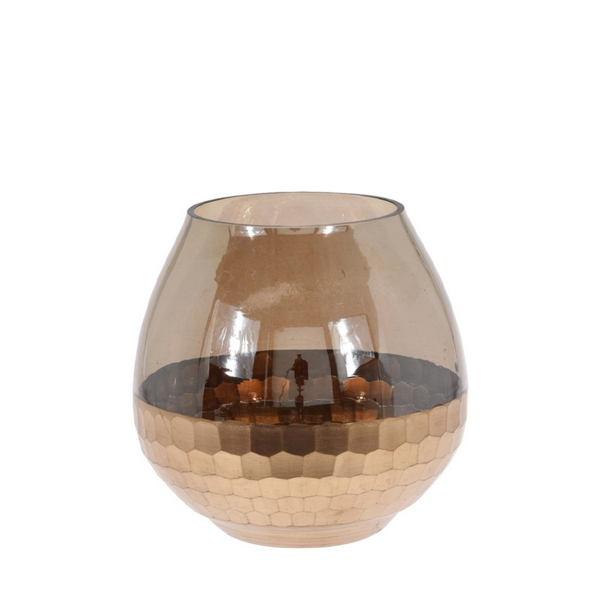 HM990 ΓΥΑΛΙΝΟ ΟΒΑΛ ΚΗΡΟΠ/ΓΙΟ ΜΕΛΙ &ΧΡΥΣΗ ΠΟΛΥΕΔΡΙΚ