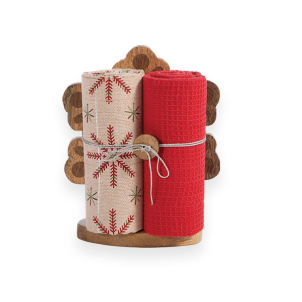 ΧΡΙΣΤΟΥΓΕΝΝΙΑΤΙΚH ΒΑΣΗ SNOWFLAKE ΜΕ ΠΟΤΗΡΟΠΑΝΑ 2ΤΜΧ 40Χ70 NEF-NEF HOMEWARE