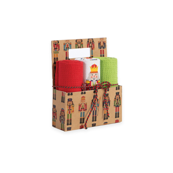 ΧΡΙΣΤΟΥΓΕΝΝΙΑΤΙΚΟ ΚΑΛΑΘΙ NUTCRACKER ΜΕ ΠΟΤΗΡΟΠΑΝΑ ΣΕΤ 3ΤΜΧ NEF-NEF HOMEWARE